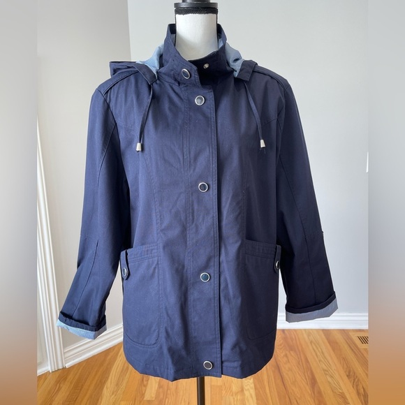 Mackintosh New England jacket with detachable hood all weather windy nautical - Picture 15 of 15